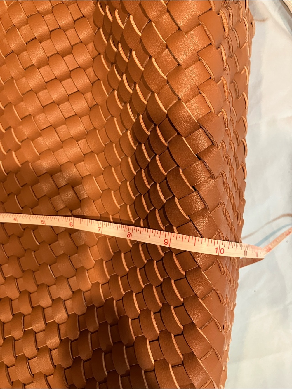 Tiffany & Fred Woven Tote with Tan Leather Pouch - Picture 11 of 16